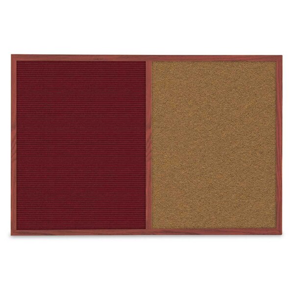Slim Style Indoor Enclosed Corkboard, 30